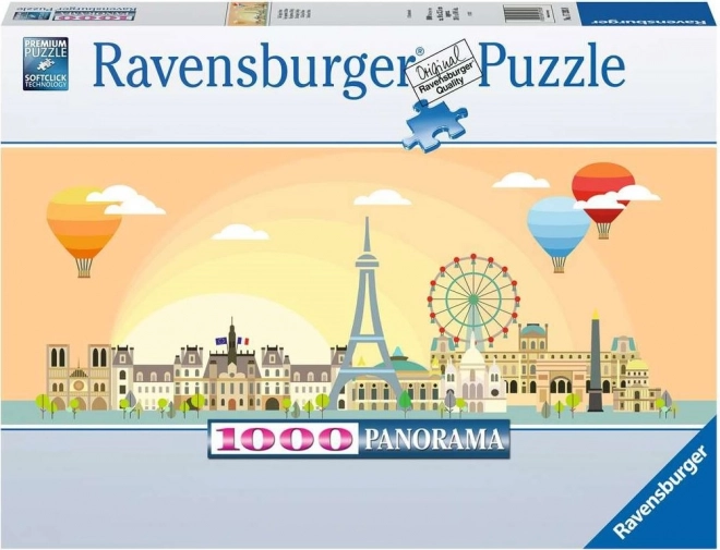 Panoramatické puzzle 1000 dílků Paříž