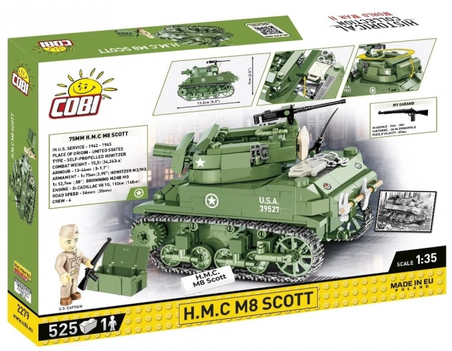 COBI 2279 II WW H.M.C M8 Scott, 1:35, 525 k, 1 f