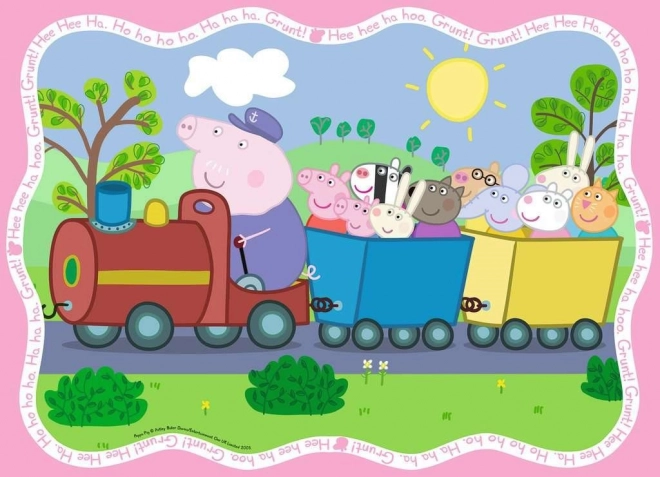 RAVENSBURGER Puzzle Prasátko Peppa 4x42 dílků