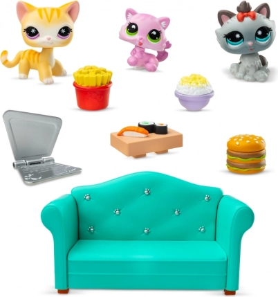 Littlest Pet Shop Set Večeře s 3 Figurkami