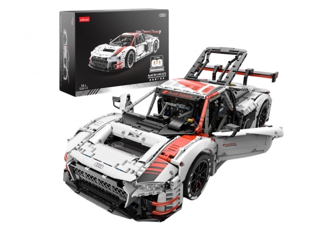 Stavebnice RC auta 1:8 Audi R8 GT3 Rastar White 3322 Elements