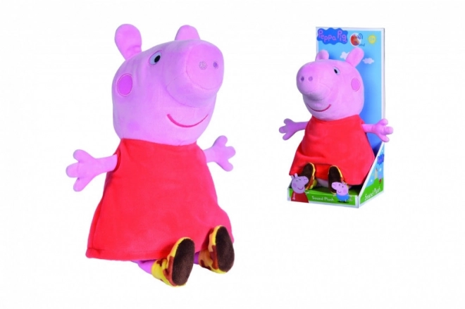 Plyšové Prasátko Peppa Pig se zvukem, 22 cm