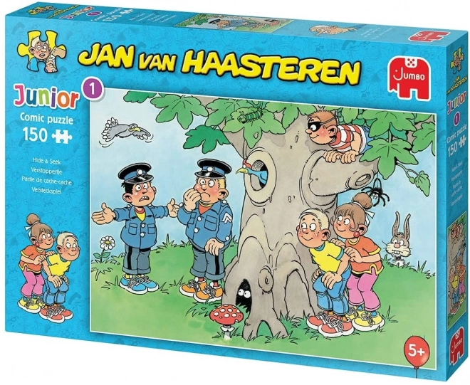 JUMBO Puzzle JvH Junior 1: Hra na schovávanou 150 dílků