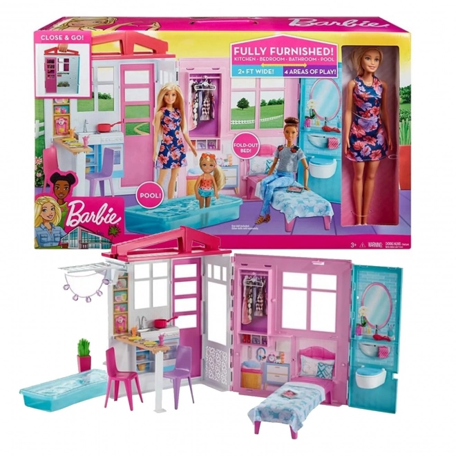 Prázdninový dům Barbie s panenkou FXG55