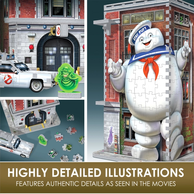 WREBBIT 3D puzzle Ghostbusters: Požární zbrojnice krotitelů duchů 500 dílků