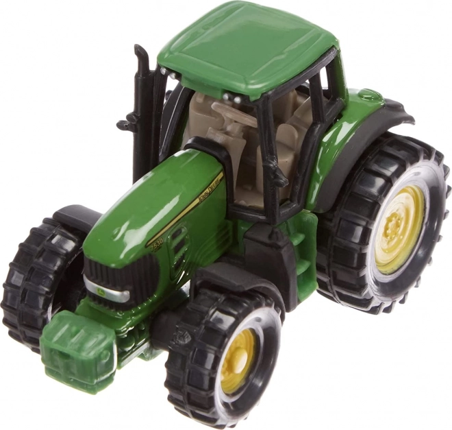 SCHMIDT Puzzle John Deere Traktor s řezačkou 100 dílků + model SIKU