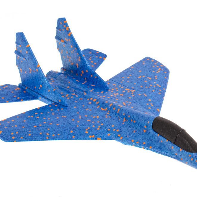 Pěnové házecí letadlo 44 cm – Modré
