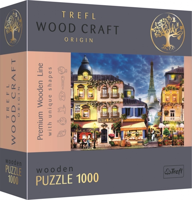 Dřevěné puzzle Francouzská ulice 1000 dílků