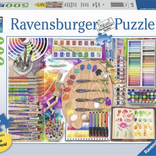 RAVENSBURGER Puzzle Paleta umělce XXL 500 dílků