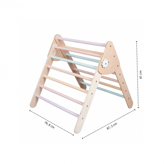 Montessori piklerový trojúhelník, Large Natural Wood