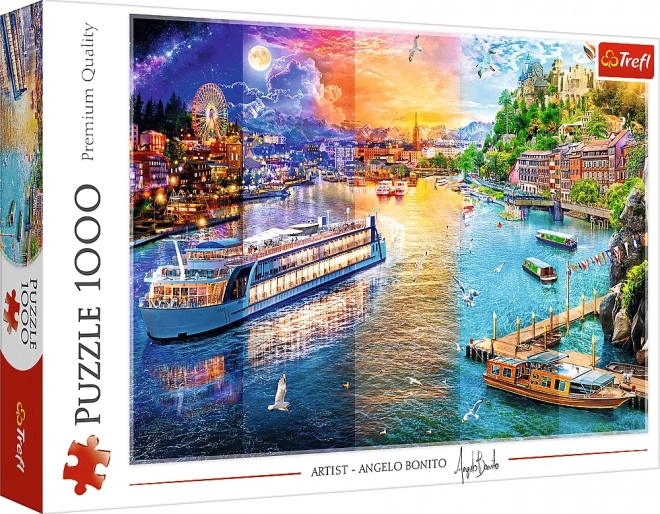 TREFL Puzzle Plavba po řece 1000 dílků