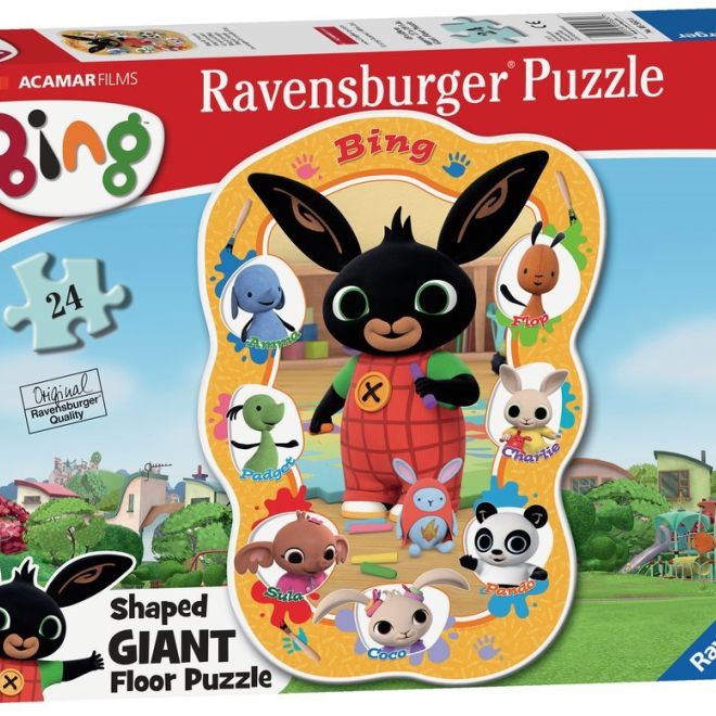 RAVENSBURGER Obrovské podlahové puzzle Bing 24 dílků