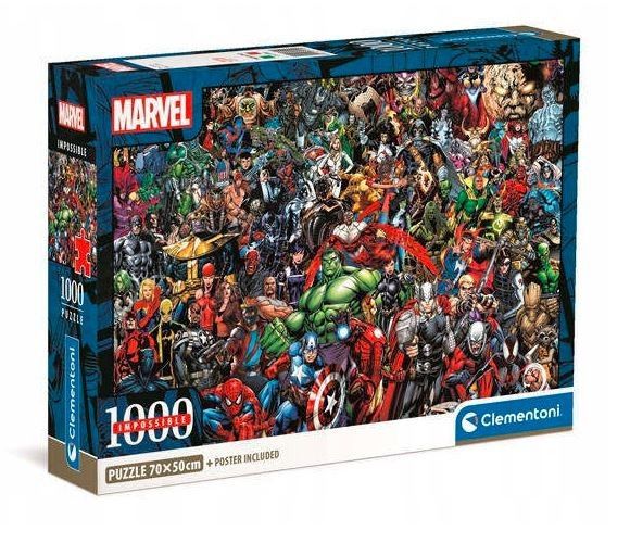 1000 dílků Kompaktní puzzle Marvel