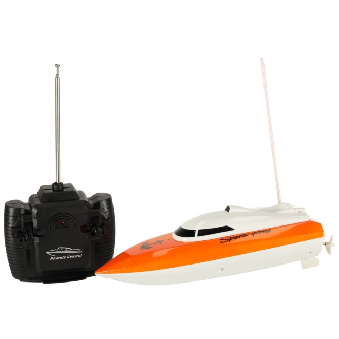RC mini motorový člun – Oranžový