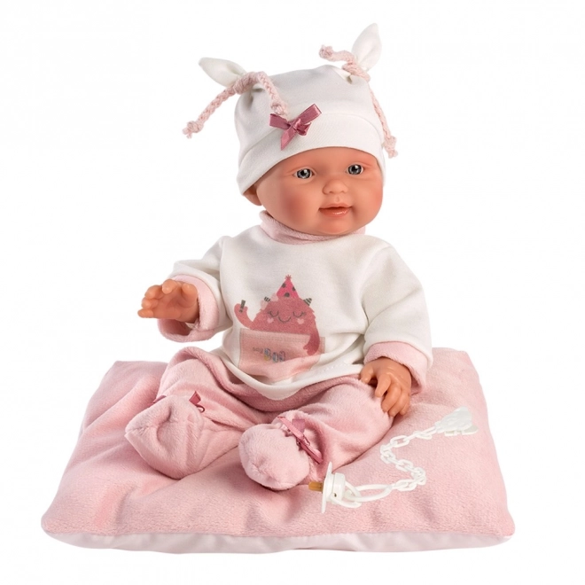 Llorens 26312 NEW BORN HOLČIČKA - realistická panenka miminko s celovinylovým tělem - 26 cm