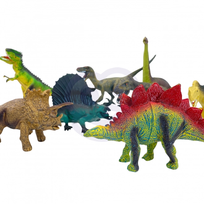 Sada figurek dinosaurů s herní podložkou a kufříkem