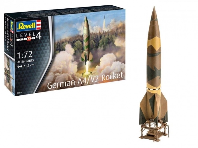 Plastikový model německé rakety A4/V2