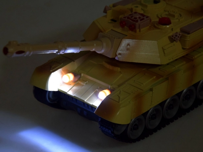 Zdalně ovládaný tank s LED světly