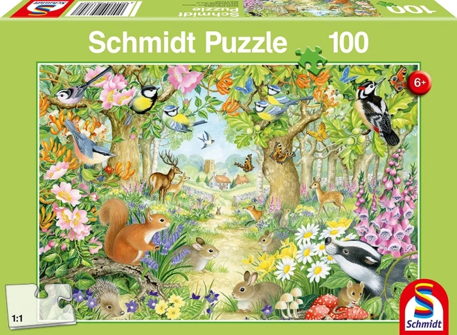 SCHMIDT Puzzle V lese 100 dílků