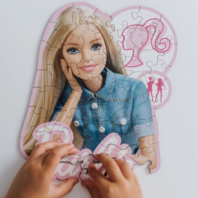 Dřevěné puzzle junior Barbie 50 dílků