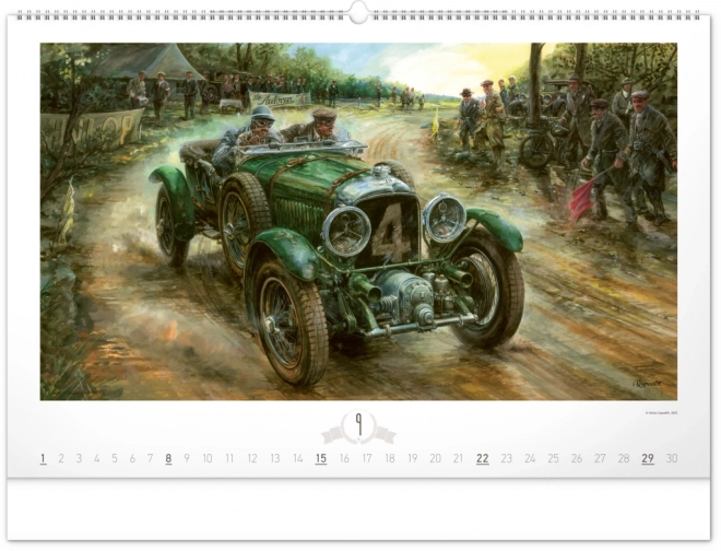 Nástěnný kalendář Oldtimers – Václav Zapadlík 2024, 64 × 42 cm