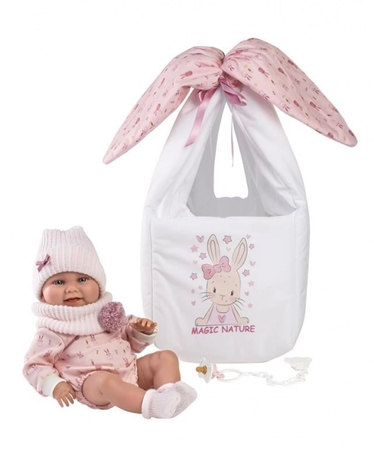 Llorens 73802 NEW BORN HOLČIČKA - realistická panenka miminko s celovinylovým tělem - 40 cm
