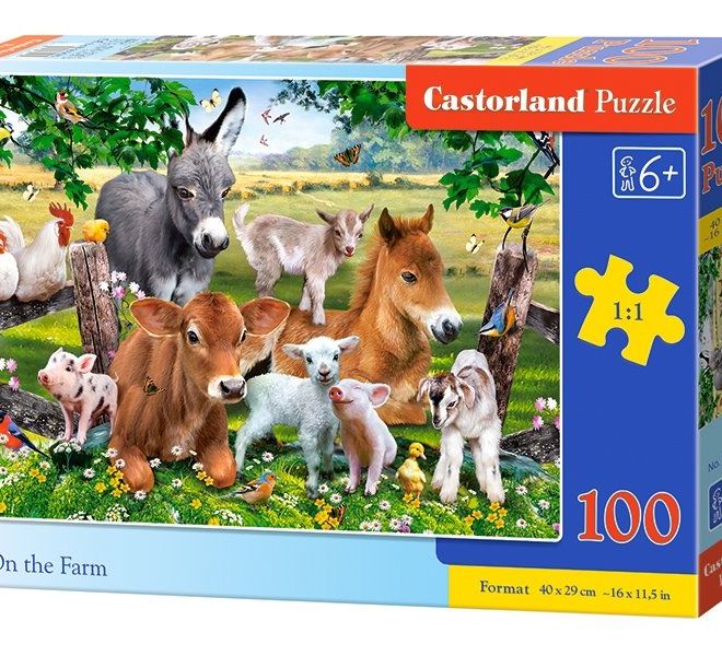 CASTORLAND Puzzle Na farmě 100 dílků
