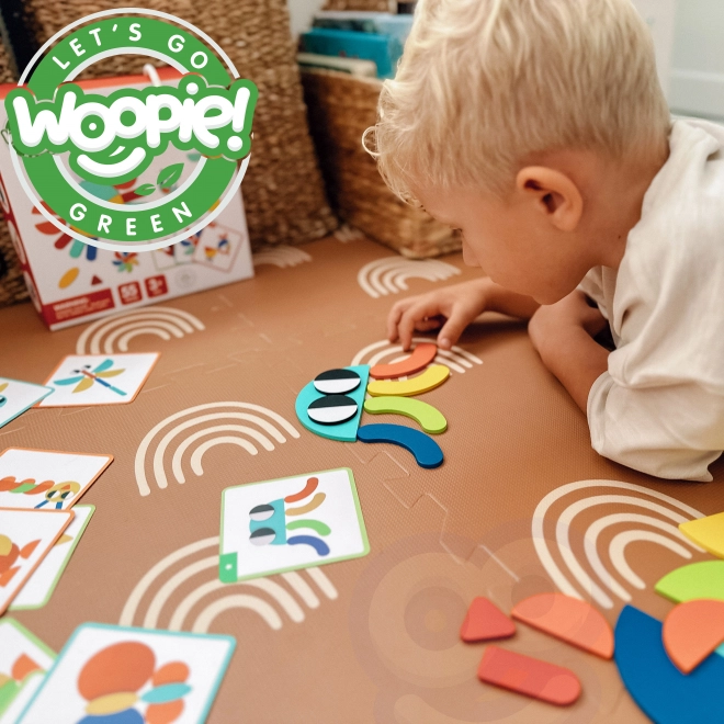 Dřevěná skládanka Montessori WOOPIE GREEN