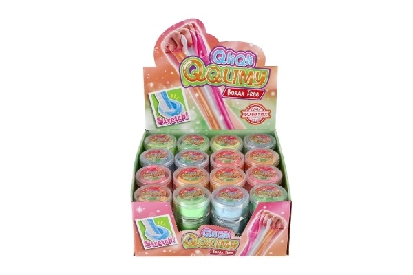 Sliz - hmota 25g neonová 5x3cm 5 barev 48ks v boxu