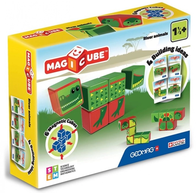 GEOMAG Magnetické kostky Magicube Plazi a obojživelníci