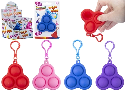 Klíčenka Pop it Triple Dimple asst.