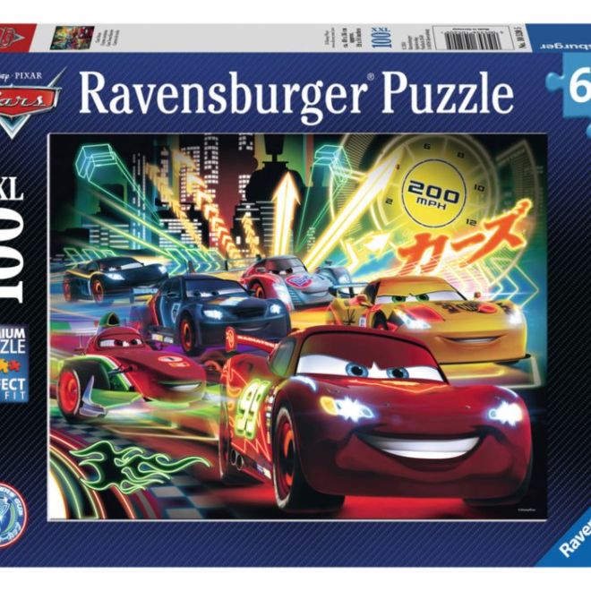RAVENSBURGER Puzzle Auta: Neonová světla XXL 100 dílků