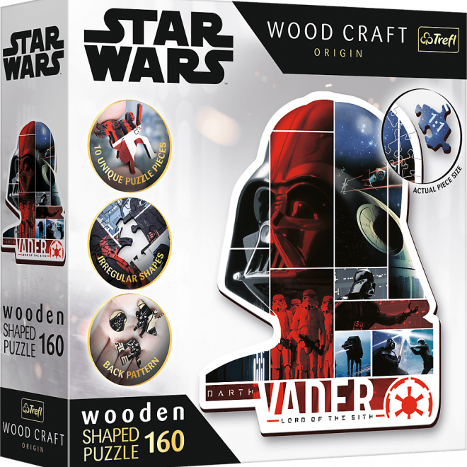 TREFL Wood Craft Origin puzzle Star Wars: Darth Vade 160 dílků