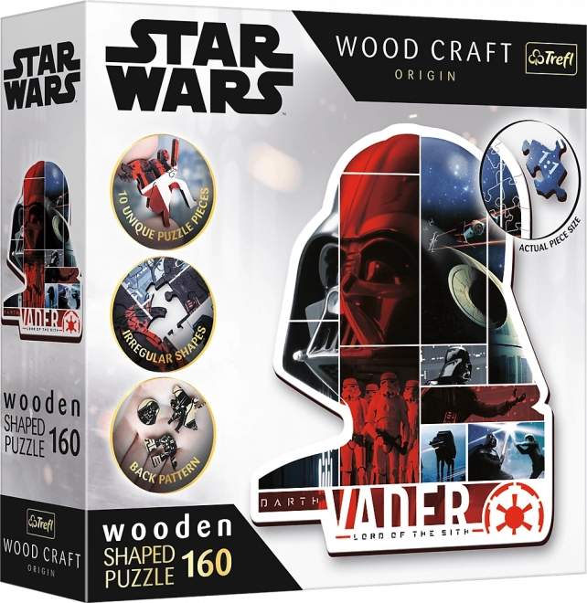 TREFL Wood Craft Origin puzzle Star Wars: Darth Vade 160 dílků