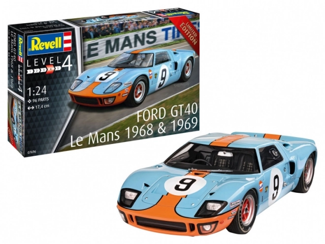 Plastikový model auta 1/24 Ford GT 40 Le Mans 1968