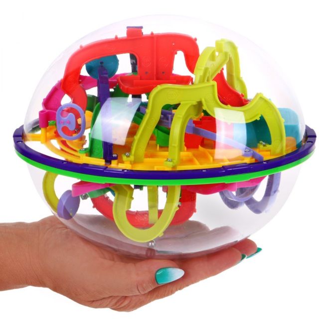 3D kulička s bludištěm pro děti 6+ Navádění kuliček + 299 fází + Logická a obratnostní hra