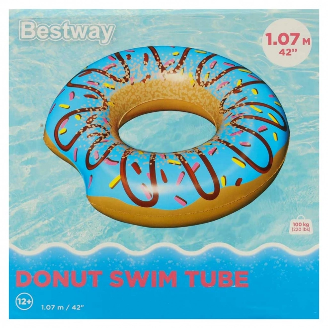 BESTWAY 36118 Donut modrý nafukovací kruh 107cm 100kg