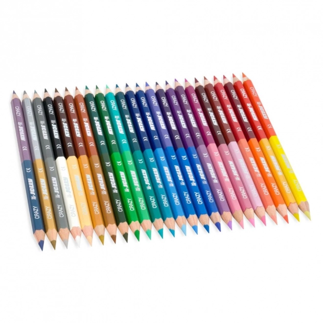 Oboustranné pastelky Crazy 24/48 barev