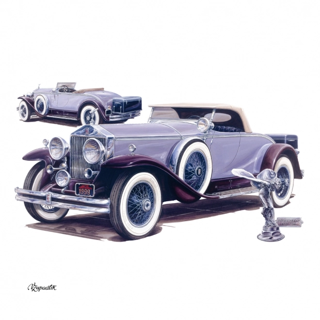 NOTIQUE Poznámkový kalendář Classic Cars – Václav Zapadlík, 2025, 30 x 30 cm