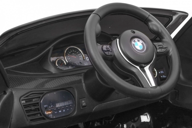 BMW X6M Elektrické dětské auto Lak černá + Dálkové ovládání + EVA + Pomalý start + Audio + LED