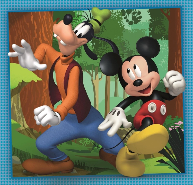 CLEMENTONI Puzzle Mickey a kamarádi 3x48 dílků