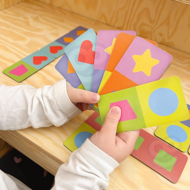 Woopie vzdělávací hra doprava zvířata puzzle domino Montessori