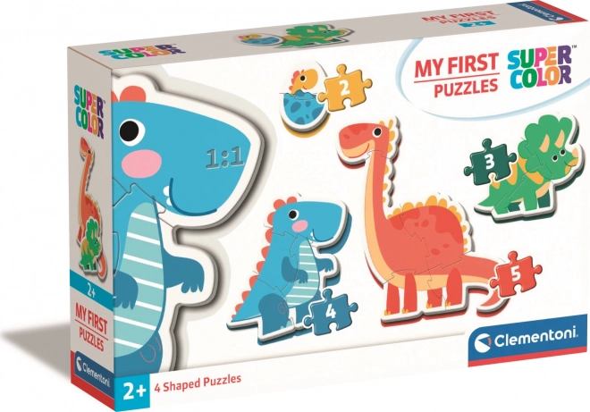 CLEMENTONI Moje první puzzle Dinosauři 4v1 (2,3,4,5 dílků)