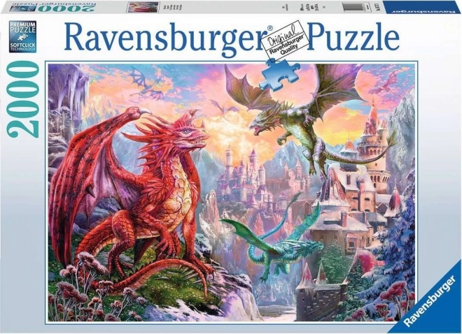 Puzzle Dračí země Ravensburger 2000 dílků