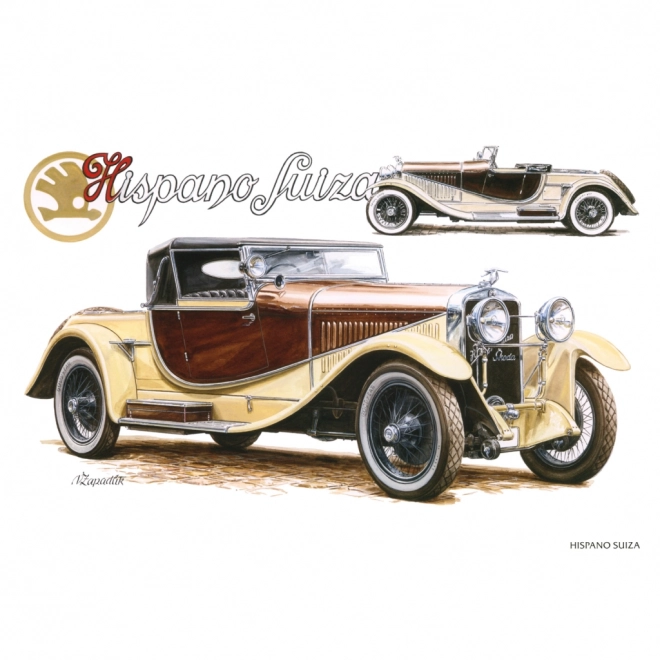 Poznámkový kalendář Classic Cars – Václav Zapadlík, 2025, 30 × 30 cm