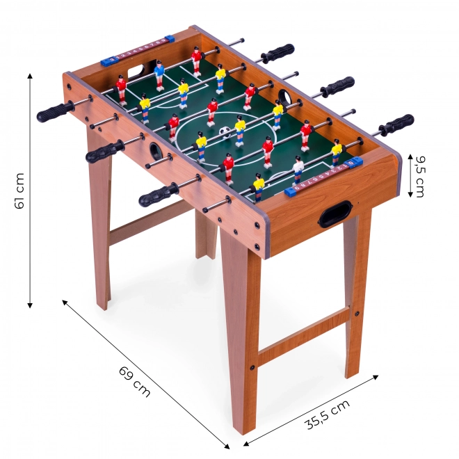 Stolní fotbal 69x35 cm dřevěný stolní fotbal ECOTOYS