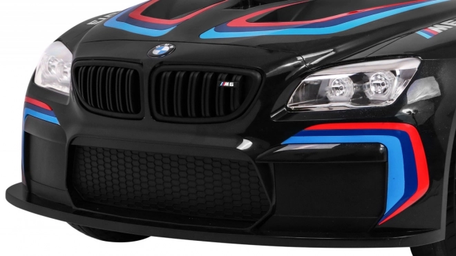 BMW M6 GT3 Autíčko na baterie pro děti černé + ventilace + zvuky MP3 Světla + dálkové ovládání