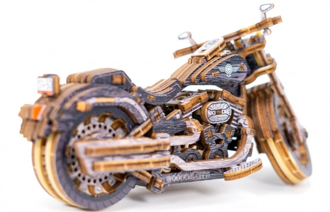 WOODEN CITY 3D puzzle Motocykl Cruiser Limitovaná edice 168 dílů