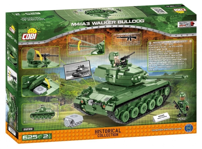 COBI 2239 Vietnam War M41A3 Walker Bulldog, 625 k, 2 F