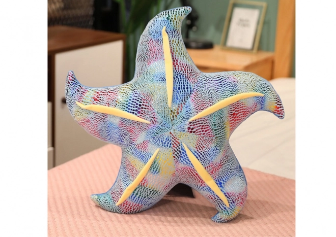 Plyšový polštář Starfish Mascot Blue 45 cm